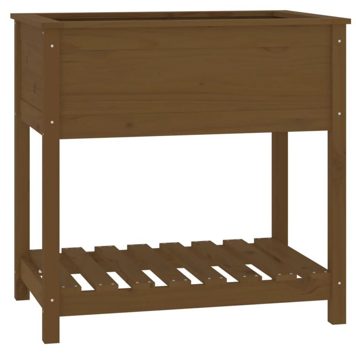 VIDAXL Jardiniere avec etagere Marron miel 82,5x54x81 cm Bois de pin