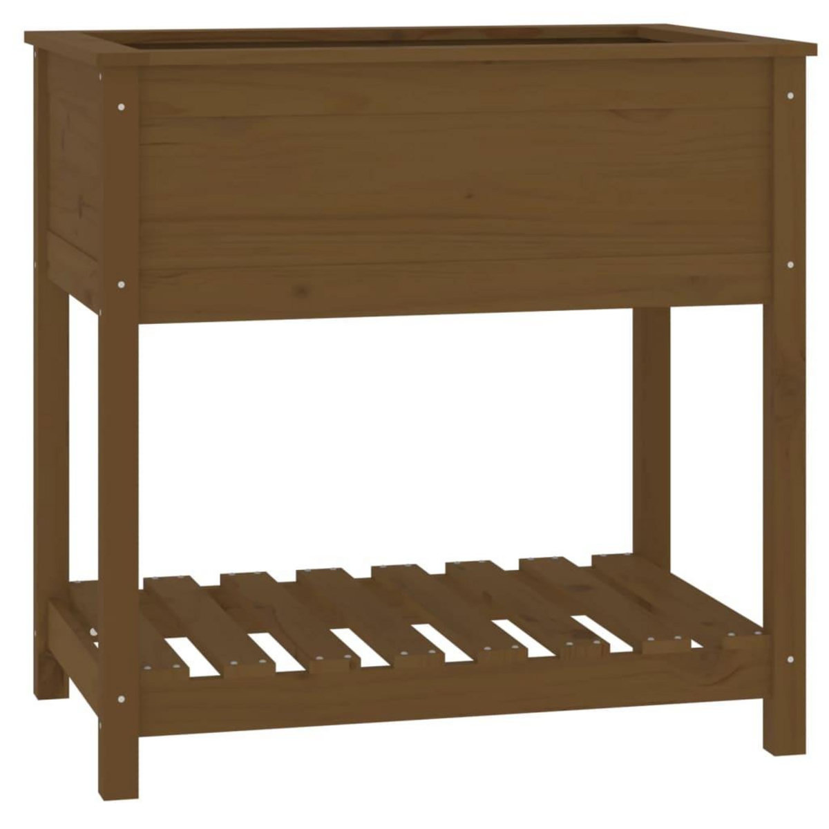 VIDAXL Jardiniere avec etagere Marron miel 82,5x54x81 cm Bois de pin