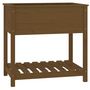 Voir la diapositive 2 : VIDAXL Jardiniere avec etagere Marron miel 82,5x54x81 cm Bois de pin