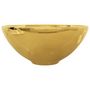 Voir la diapositive 4 : VIDAXL Lavabo 32,5 x 14 cm Ceramique Dore