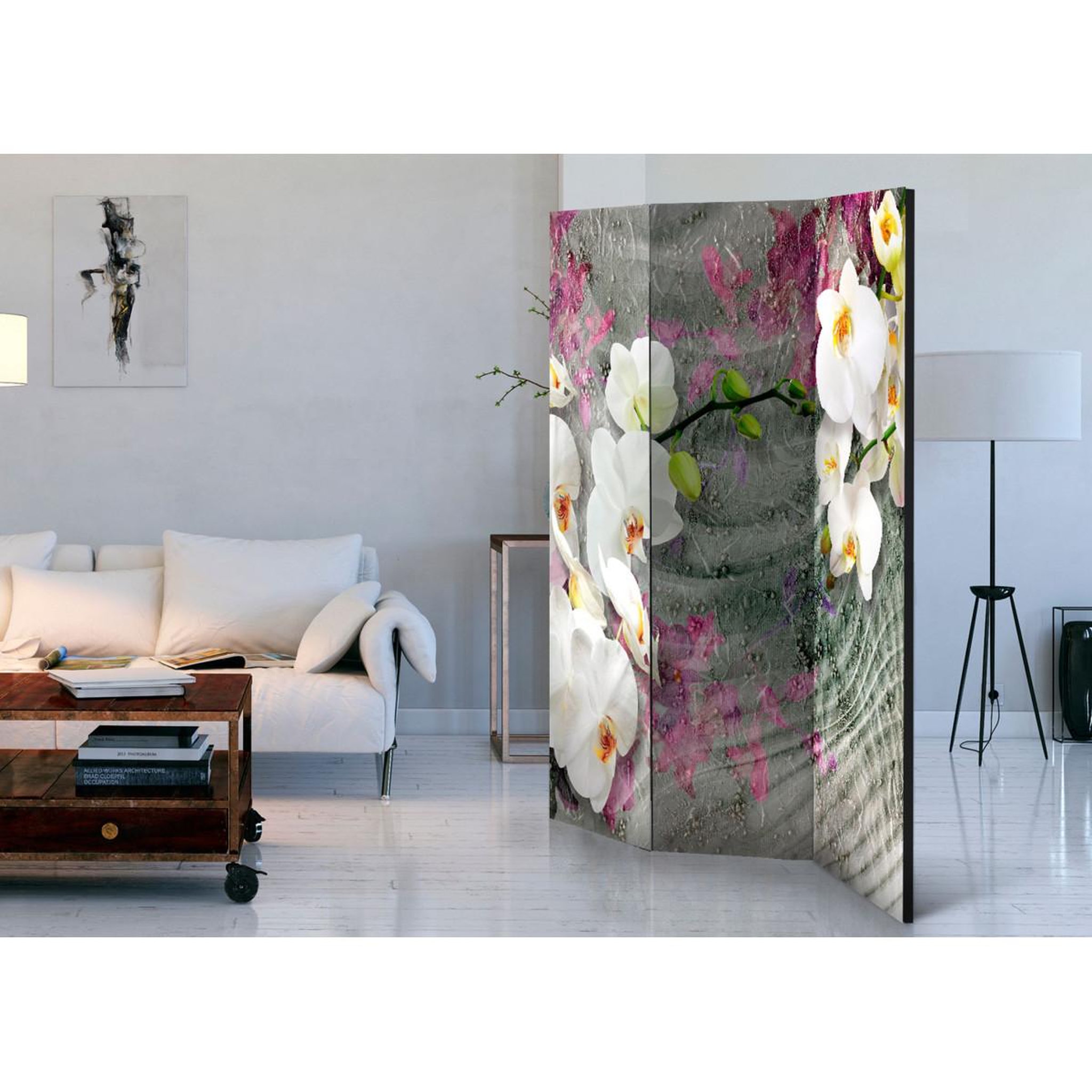 Voir la diapositive 2 : Paris Prix Paravent 3 volets  sounds of desert  135x172cm