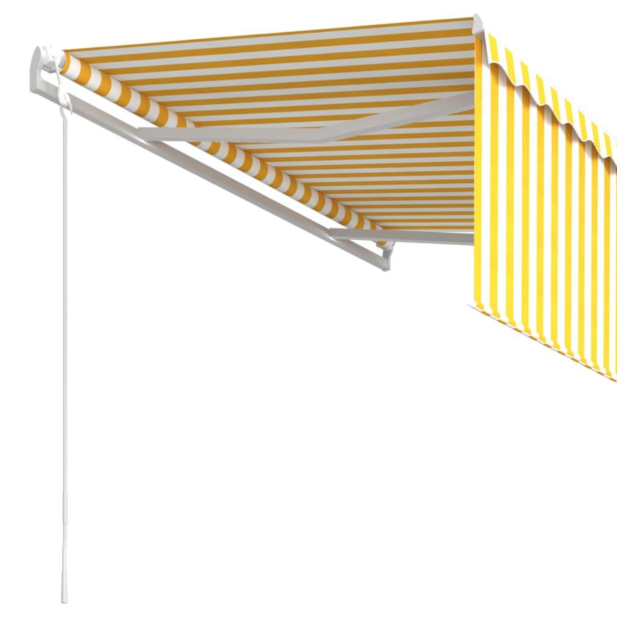 Voir la diapositive 5 : VIDAXL Auvent retractable automatique avec store 3,5x2,5 m Jaune blanc