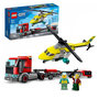 Voir la diapositive 2 : LEGO City Great Vehicles 60343 - Le Transport de L&rsquo;Hélicoptère de Secours, Jouet Camion