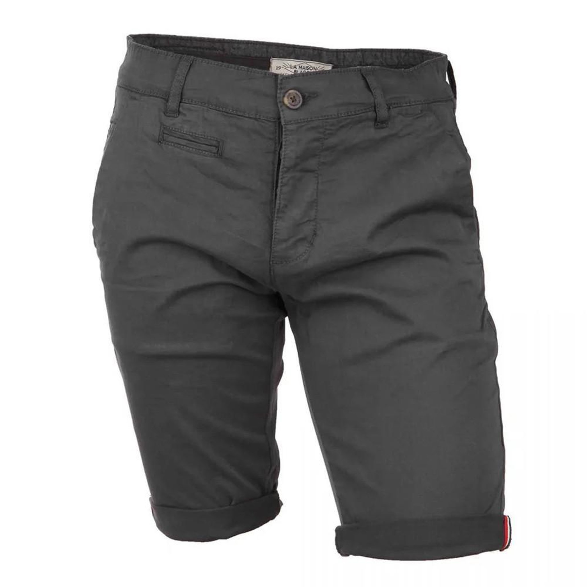 Voir la diapositive 1 : LA MAISON BLAGGIO Short Chino Anthracite Homme La Maison Blaggio Venili
