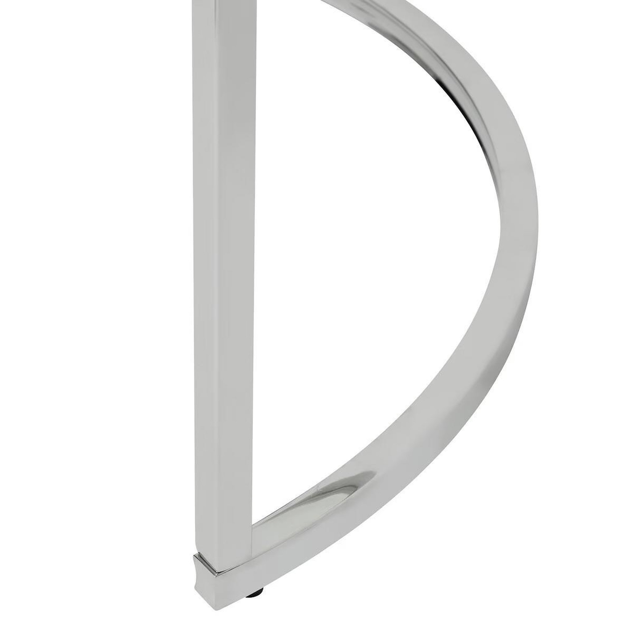 Voir la diapositive 3 : ATMOSPHERA Lot de 2 tables basses gigognes  kneo  80cm argent