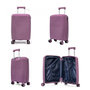 Voir la diapositive 3 : Bleucerise Lot 3 valises rigides dont 1 valise cabine Travel Light TSA Polypropylène