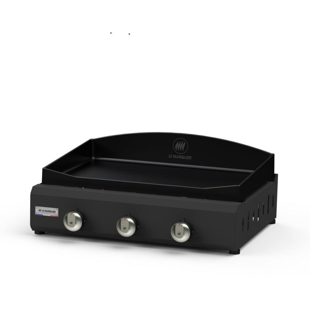 Le marquier Plancha gaz exclusive amalia 360 noir 3 brûleurs à poser, 60x40 cm