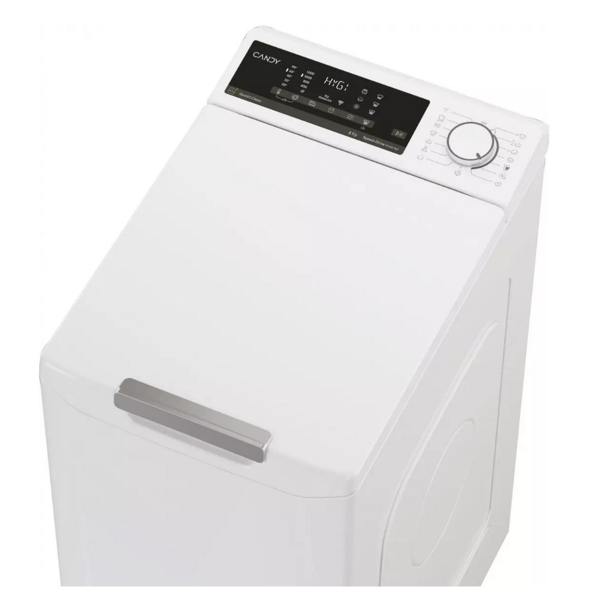 Voir la diapositive 4 : Candy Lave-linge top 8kg 1200 tours/min - tcas284tm4-s