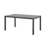 MARKET24 Ensemble repas de jardin : Table 160 cm + 6 chaises - Structure en aluminium - Gris anthracite