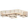 Voir la diapositive 2 : VIDAXL Salon de jardin 7 pcs bois de pin massif