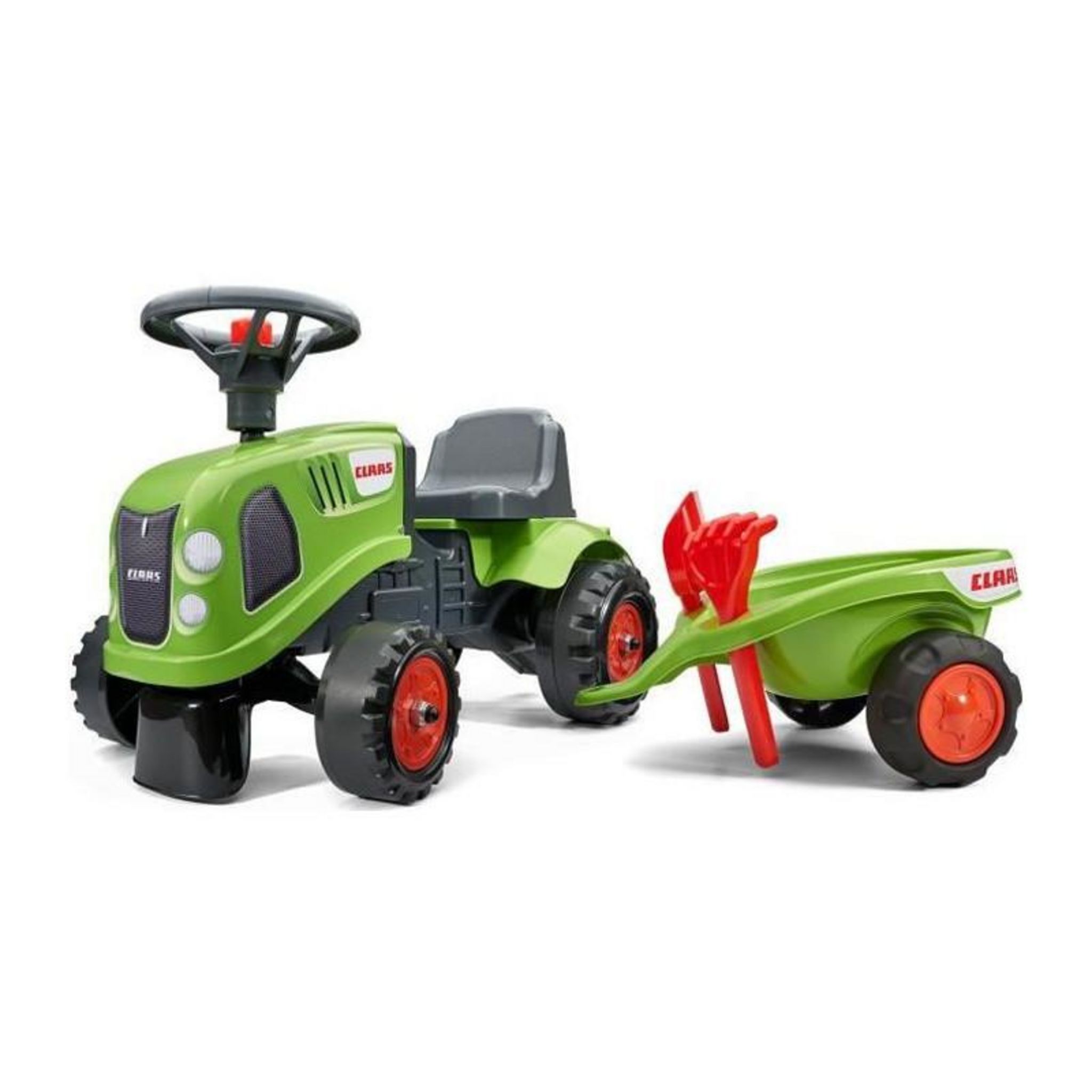 FALK FALK - 212C - Porteur tracteur Claas avec remorque, pelle et rateau