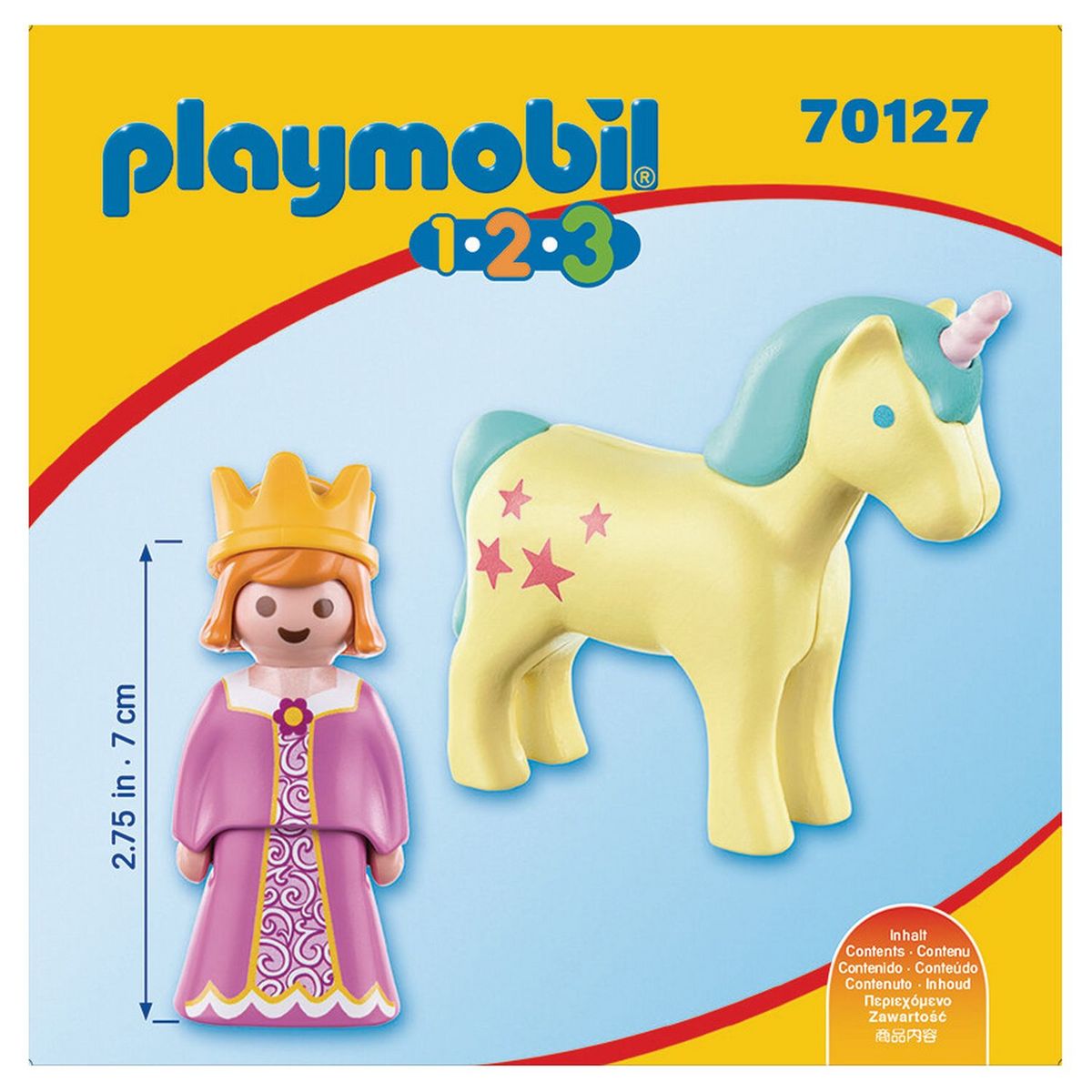PLAYMOBIL 70127 - 1.2.3 - Princesse et Licorne 