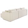 Voir la diapositive 5 : BEST MOBILIER Topaze - canapé d'angle déhoussable réversible 4 places en tissu bouclette