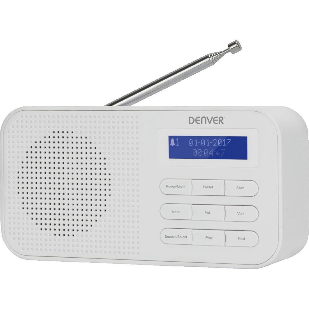 Denver Electronics Radio Portable Denver Electronics DAB-42WHITE compatible DAB+ et FM