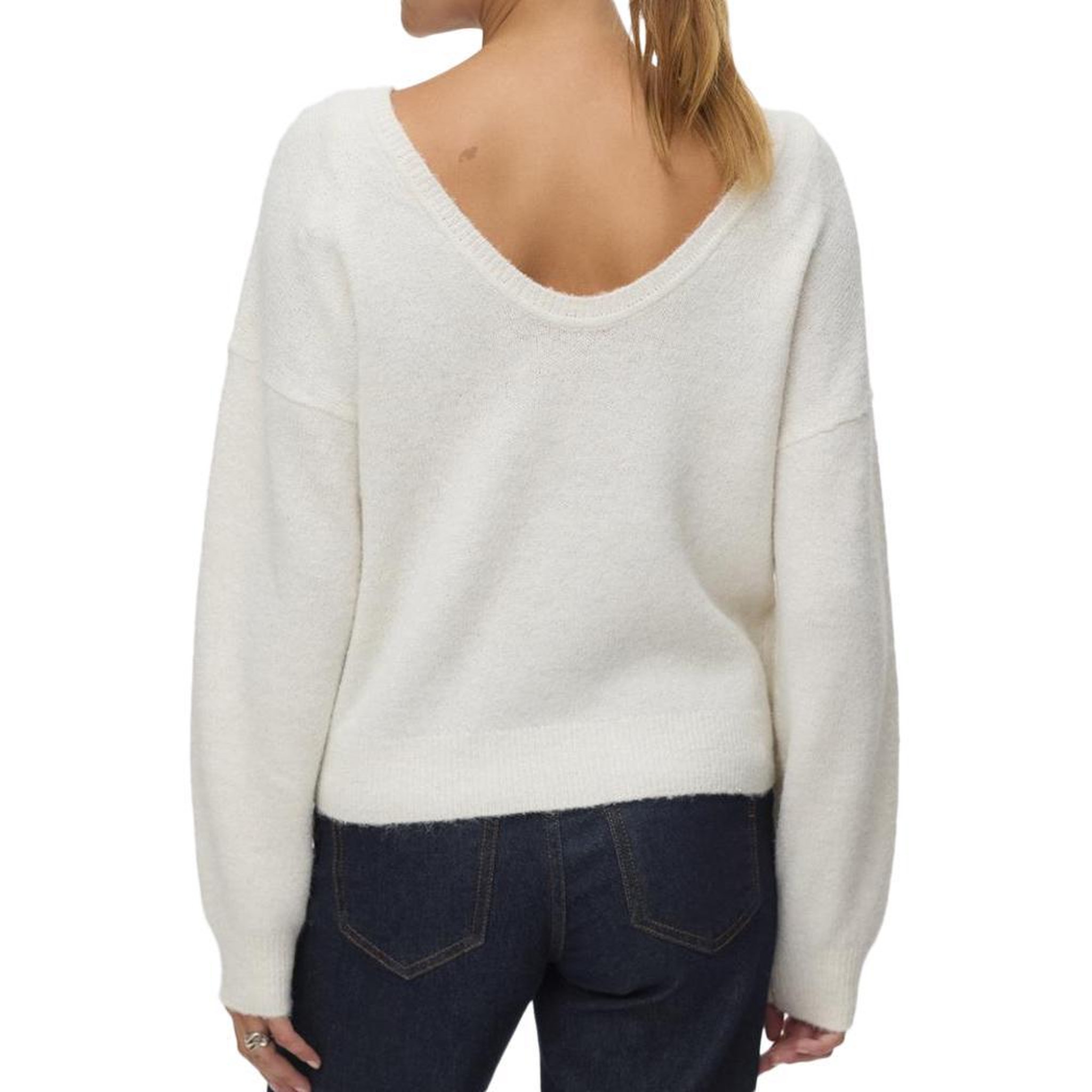 Voir la diapositive 2 : Vero Moda Pull Blanc Femme Vero Moda Mellie
