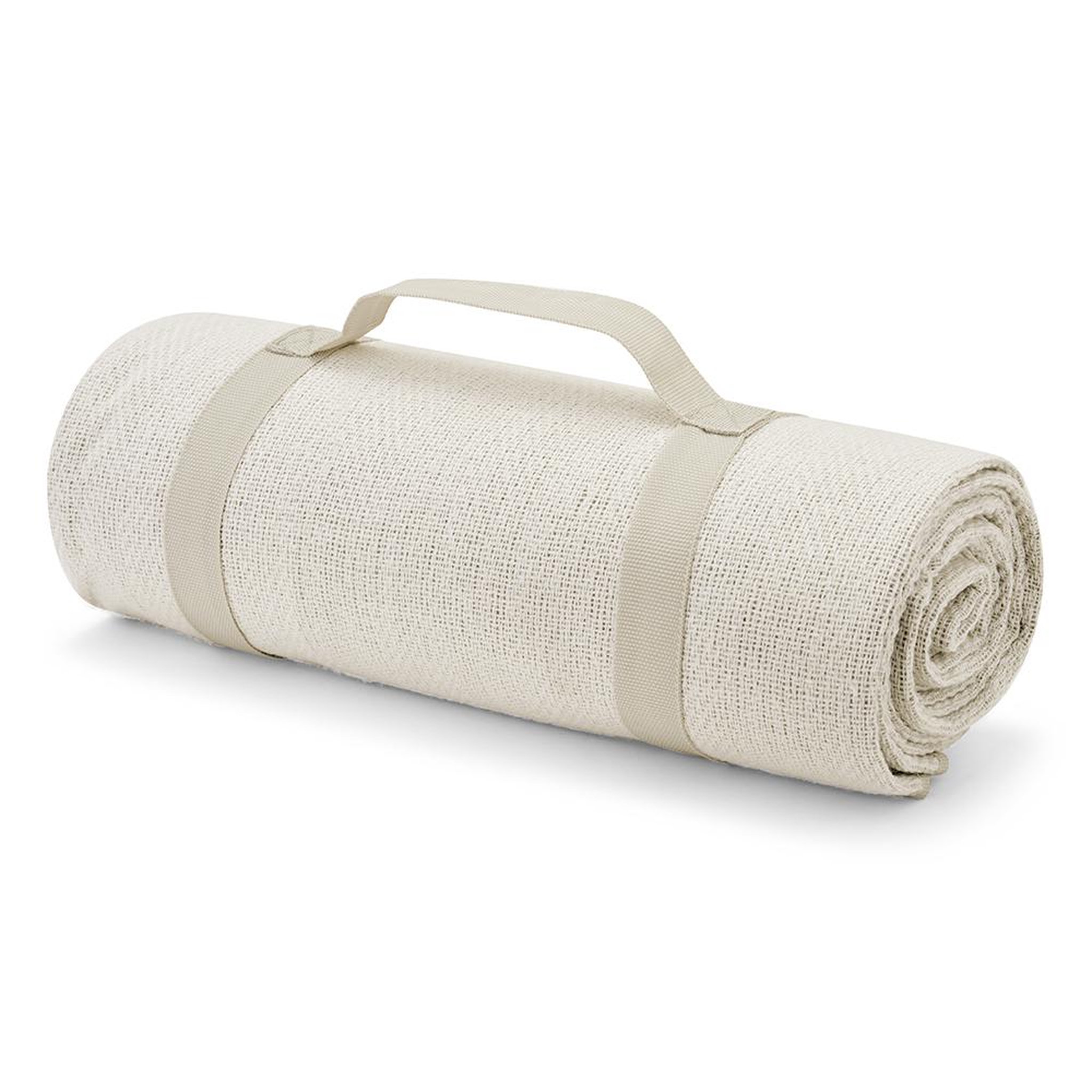LIVOO Couverture de pique-nique 135x135cm blanc - sep141