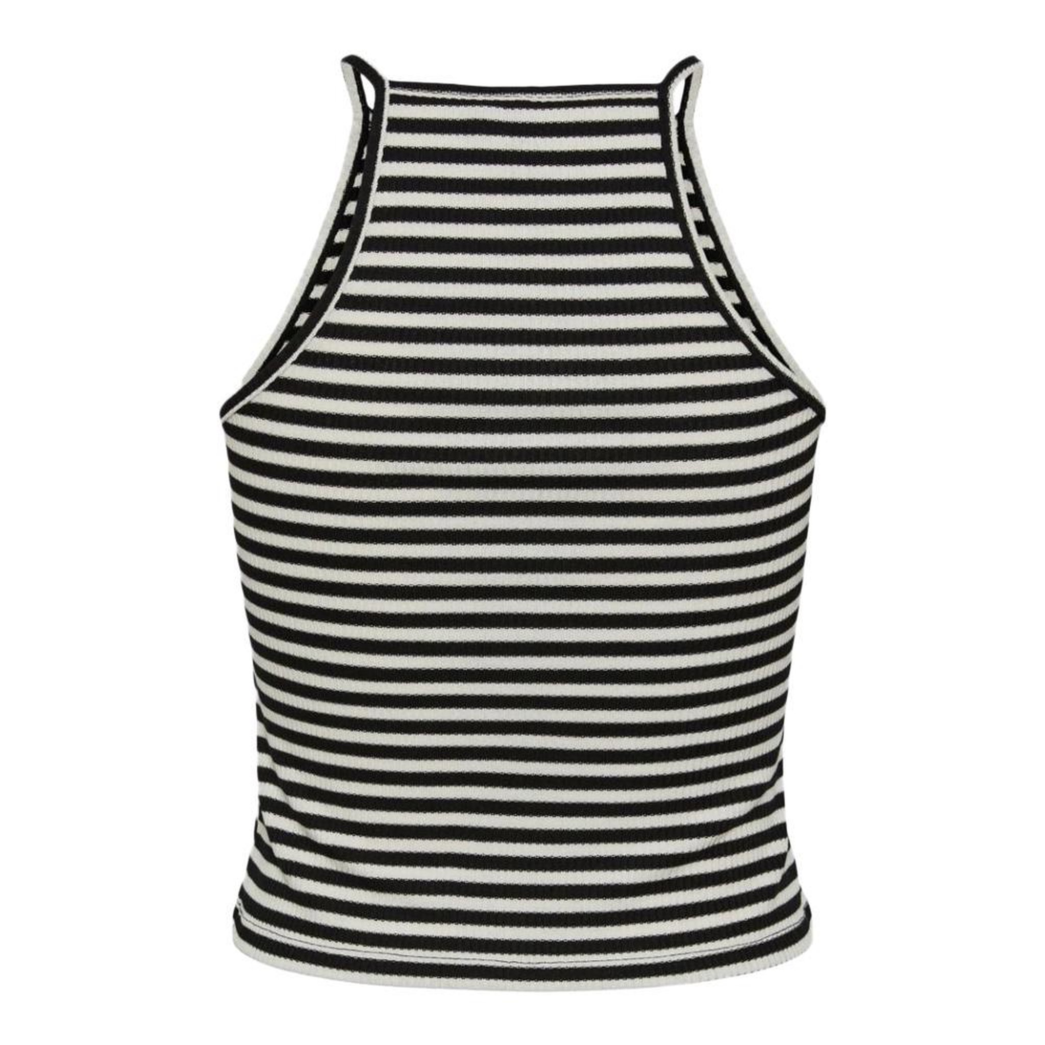 Voir la diapositive 2 : Pieces Top Noir/Blanc Femme Pieces Pcostina Strap