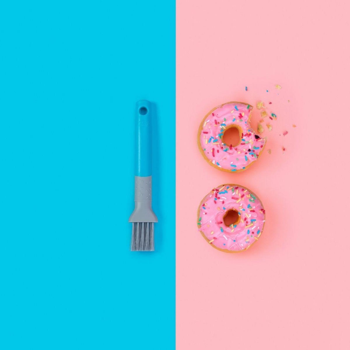 TASTY Pinceau à pâtisserie turquoise 24 cm en plastique Tasty Pâtisserie