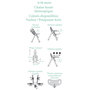 Voir la diapositive 7 : BAMBISOL Chaise haute multipositions gris/anis