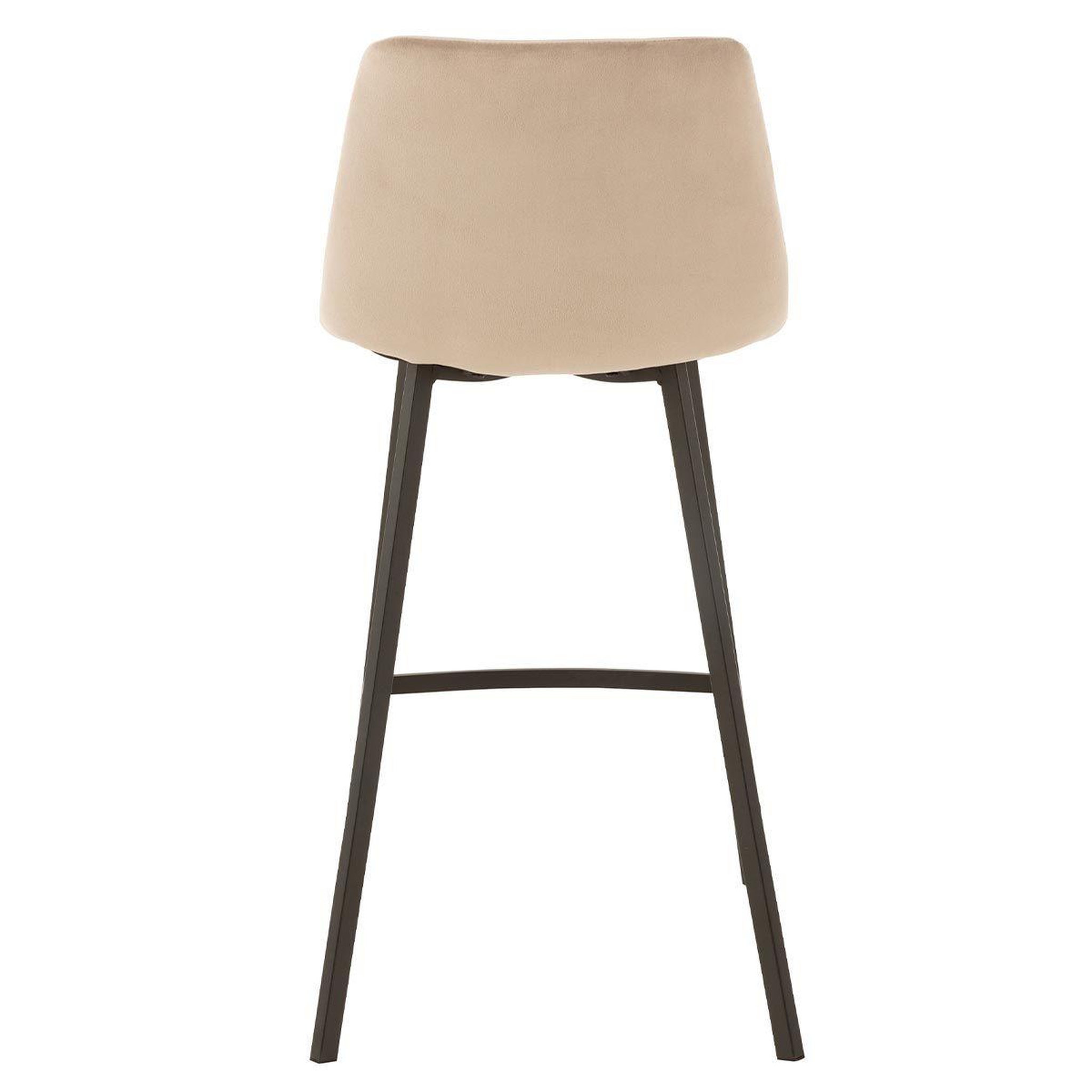 Voir la diapositive 4 : J-LINE Chaise de bar design  olivier  95cm beige