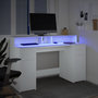 Voir la diapositive 5 : VIDAXL Bureau avec lumieres LED blanc 140x55x91 cm bois d'ingenierie