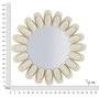 Voir la diapositive 6 : Paris Prix Miroir Mural Design  Dune  85cm Crème