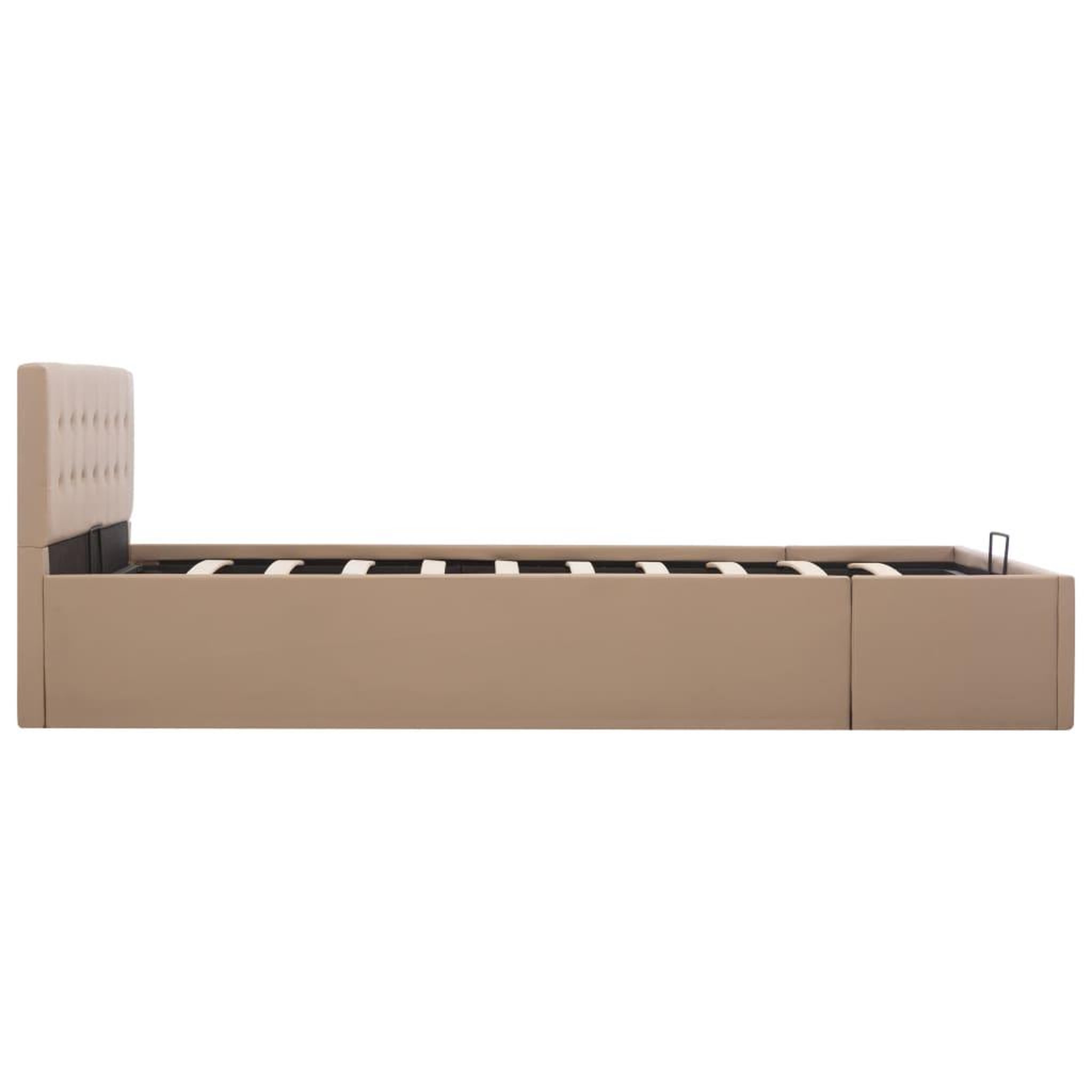 Voir la diapositive 5 : VIDAXL Cadre de lit a rangement hydraulique sans matelas 140x200 cm