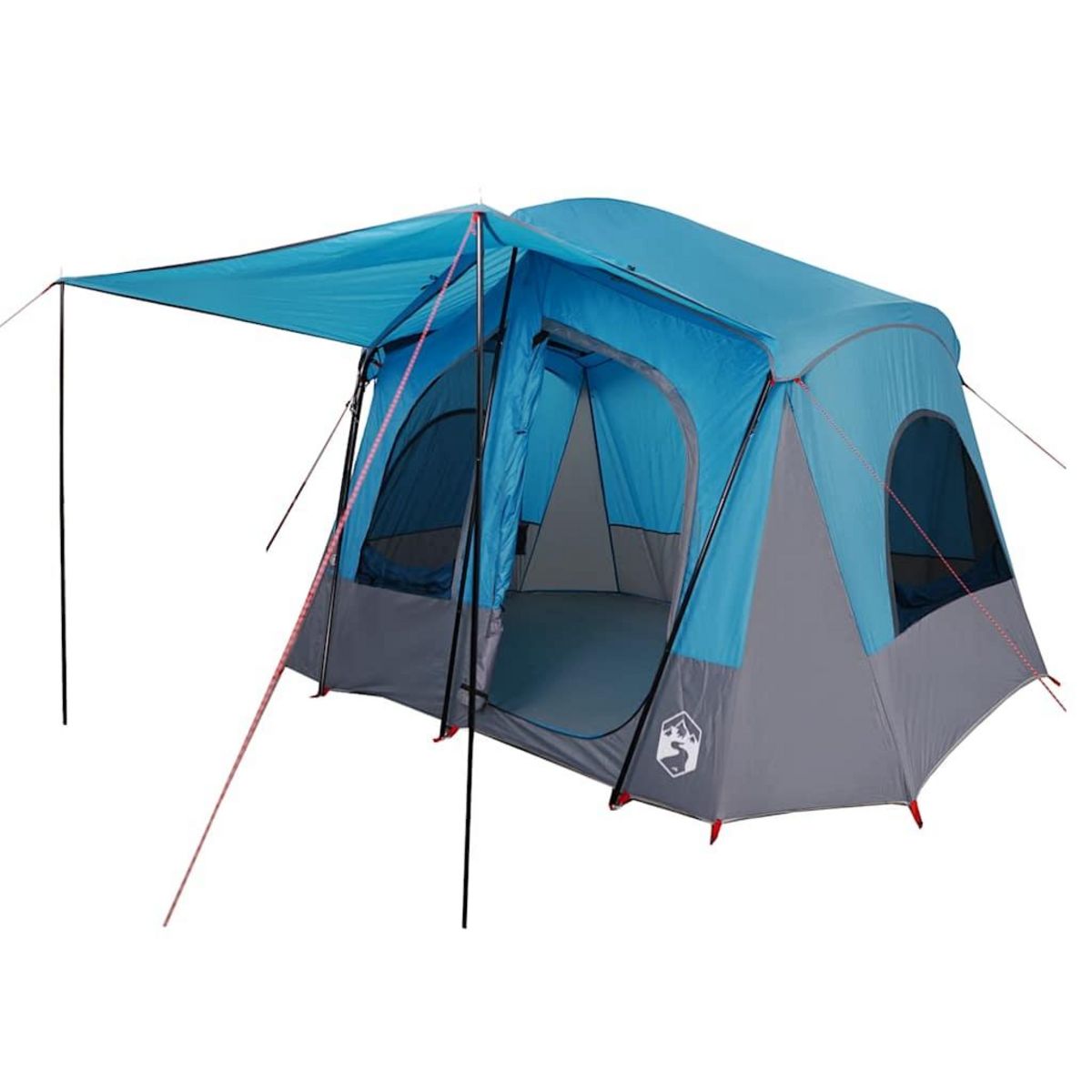 VIDAXL Tente de camping de cabine 5 personnes bleu impermeable