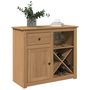 Voir la diapositive 1 : VIDAXL Buffet avec tiroir Panama 93x40x80 cm bois massif de pin
