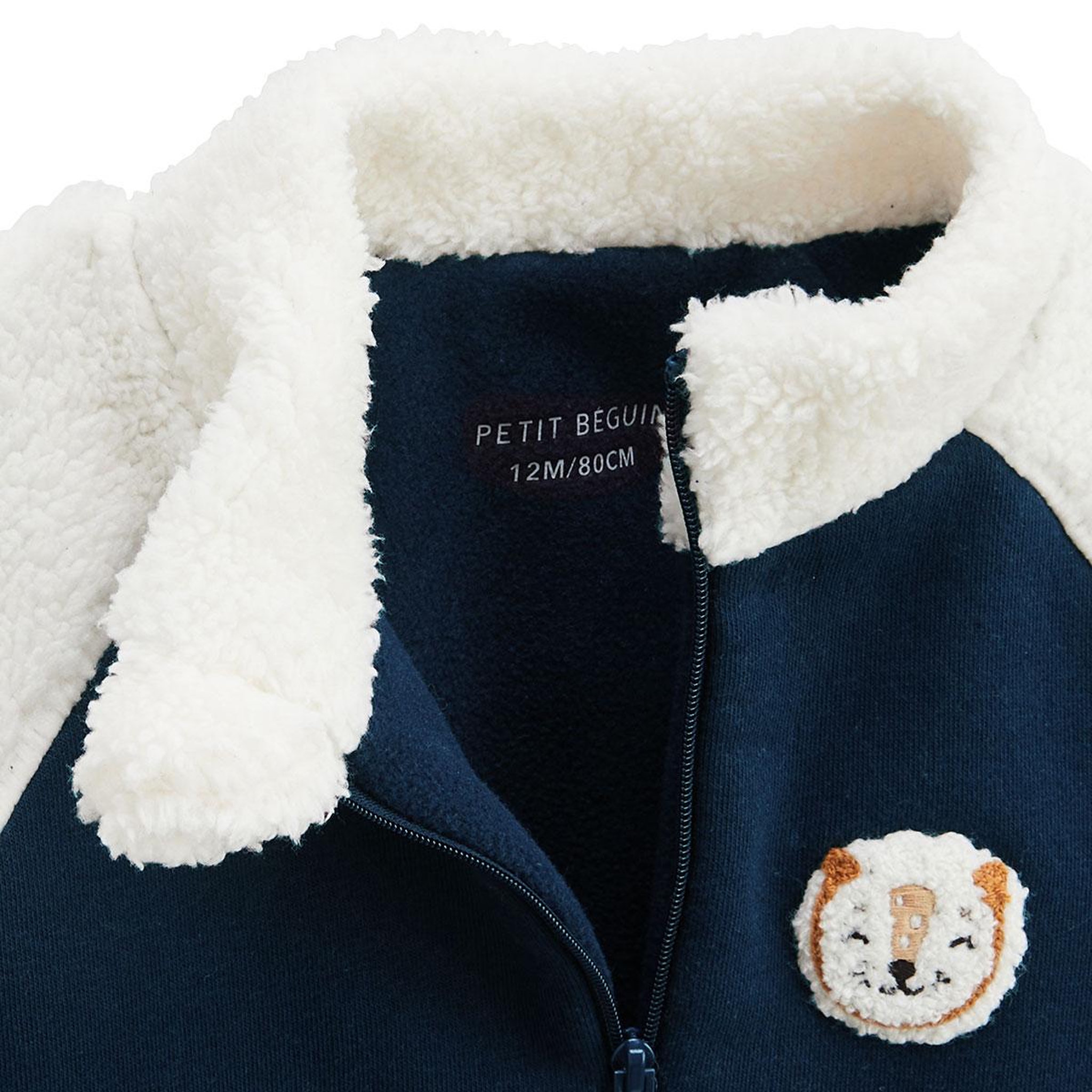 Voir la diapositive 3 : Petit Béguin Veste enfant intérieur polaire charly