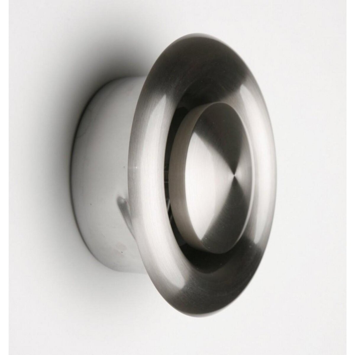 CENTRALE BRICO Bouche d'extraction acier inoxydable vernis Diam.13.9 cm