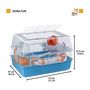 Voir la diapositive 2 : Ferplast Cage - FERPLAST - DUNA FUN - 55 x 47 x 37,5 cm - Bleu