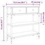 Voir la diapositive 6 : VIDAXL Table console chene sonoma 72,5x25x75 cm bois d'ingenierie