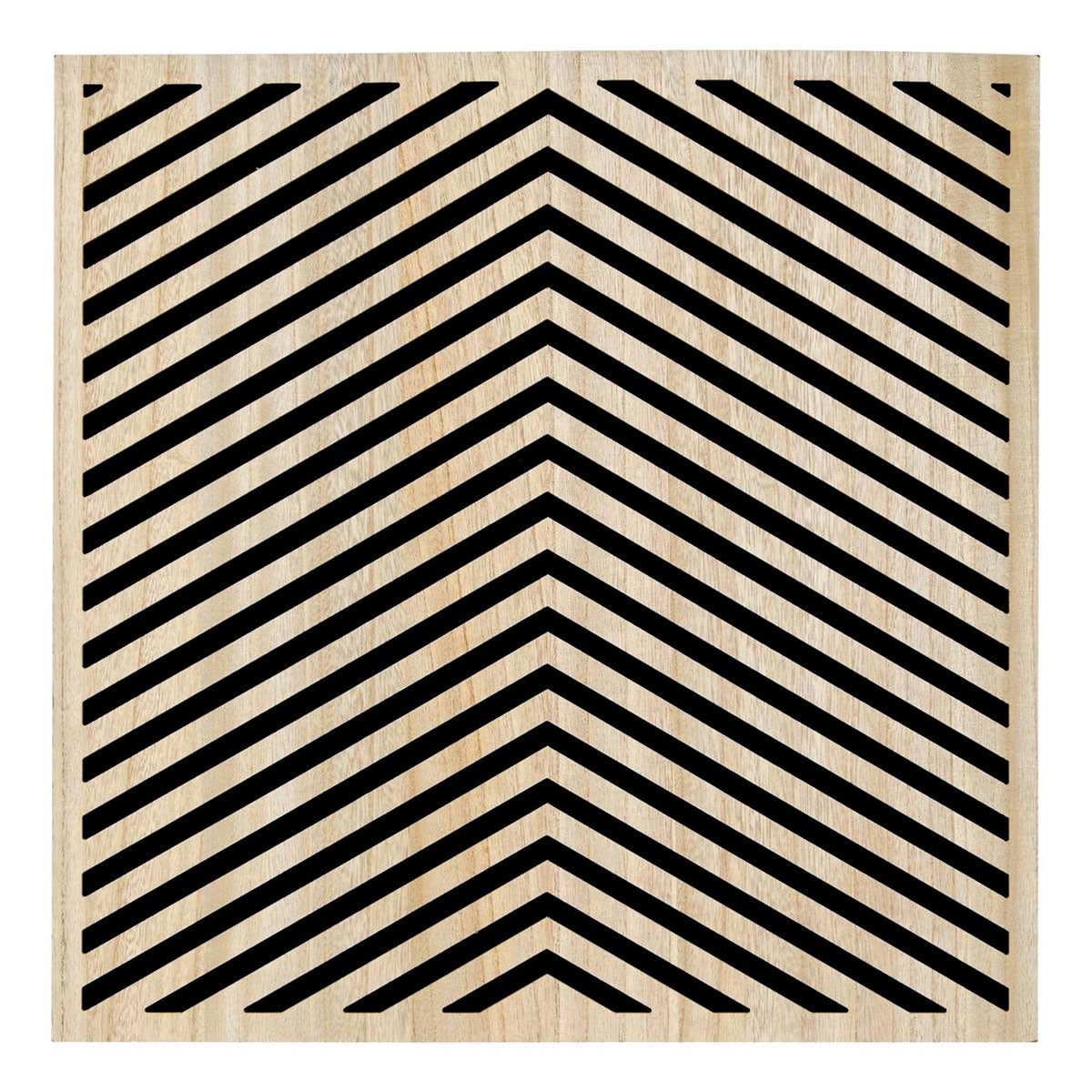 ATMOSPHERA Panneau Mural Déco à Chevrons  Eileen  58x58cm Naturel