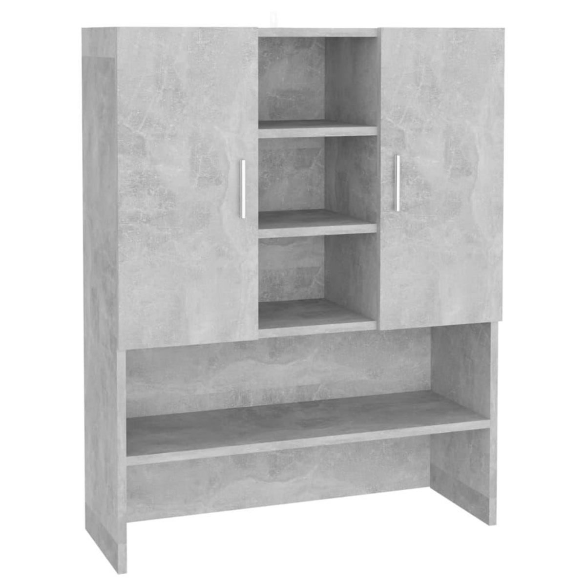VIDAXL Meuble pour machine a laver Gris beton 70,5x25,5x90 cm