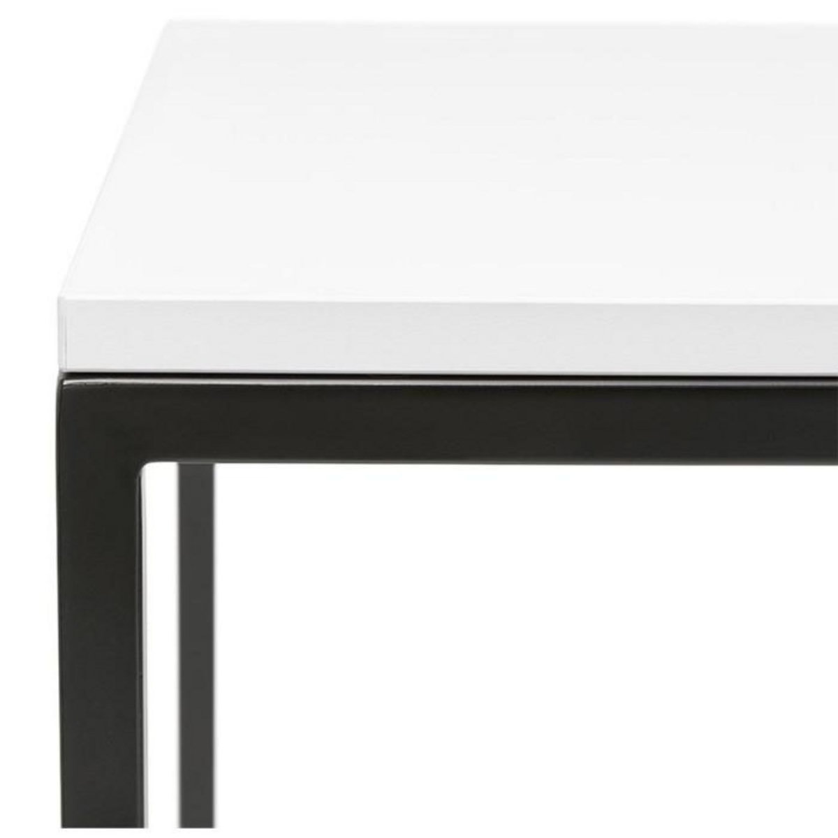 Paris Prix Table d'Appoint Design  Relia  103cm Blanc & Noir