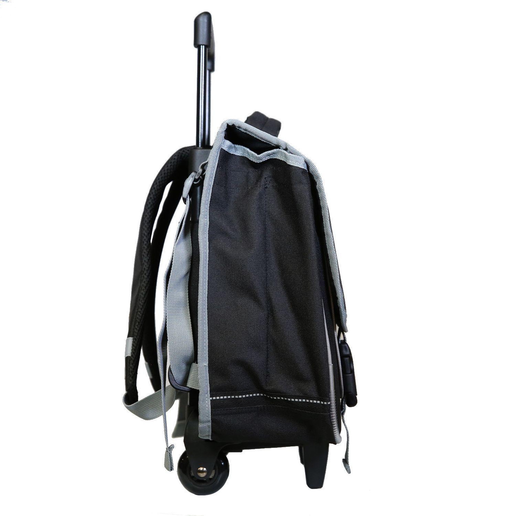 Voir la diapositive 3 : Bagtrotter BAGTROTTER Cartable à roulettes 38 cm Disney Star Wars Noir