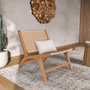 Voir la diapositive 2 : Rendez vous déco Fauteuil Kilka en bois de teck et cordage en loom-Kilka