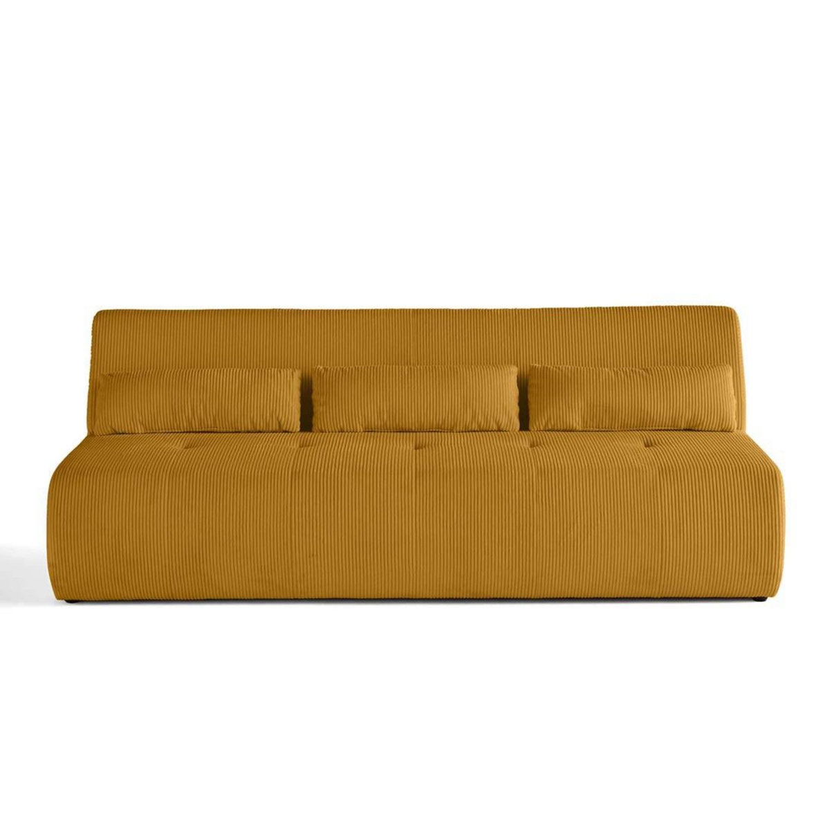 LISA DESIGN Onyx - canapé droit 3 places - en velours côtelé