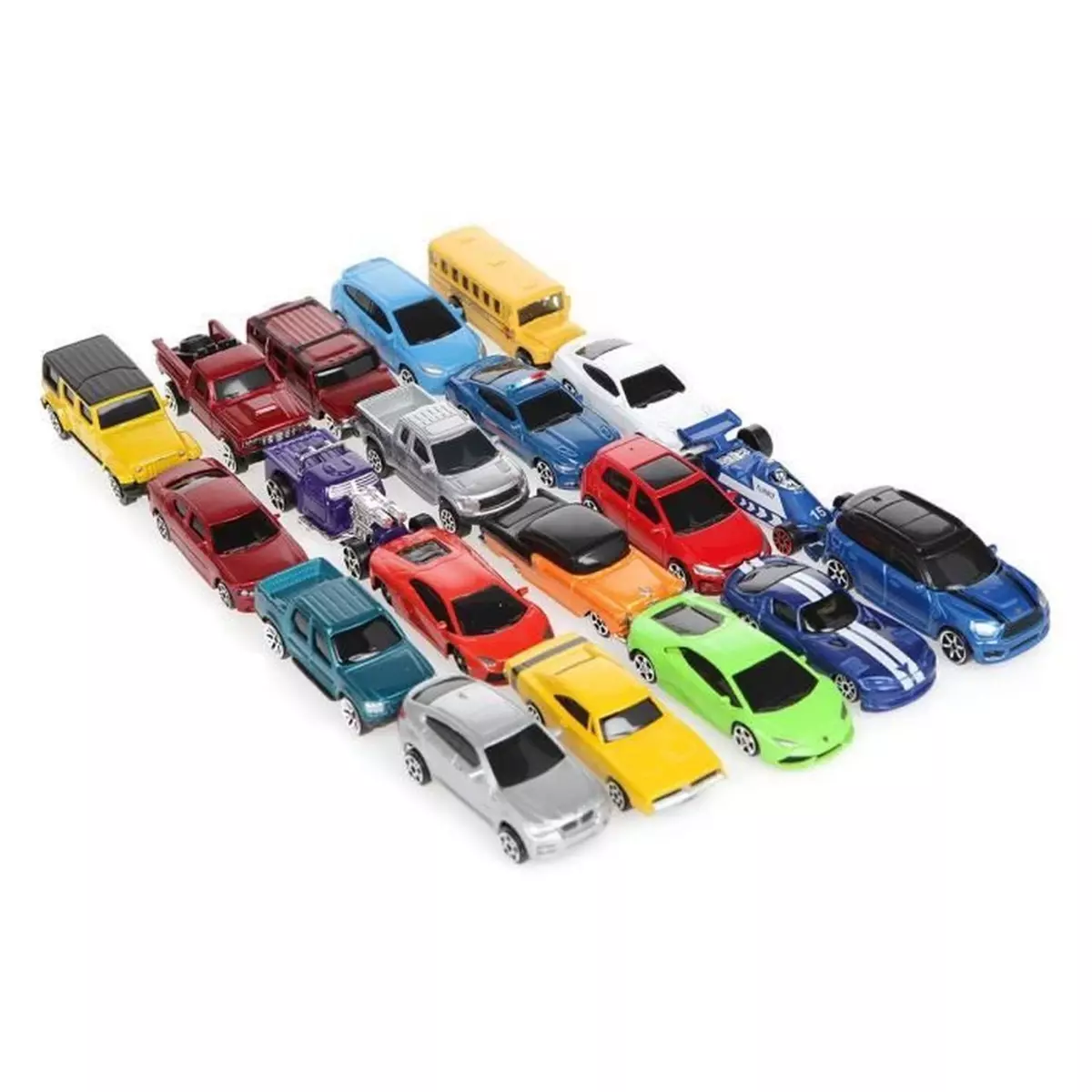 BURAGO Fresh Metal - Pack de 20 véhicules miniatures