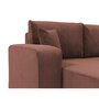 Voir la diapositive 4 : BEST MOBILIER Artemisa - canapé d'angle réversible 4 places - convertible avec coffre - en velours côtelé