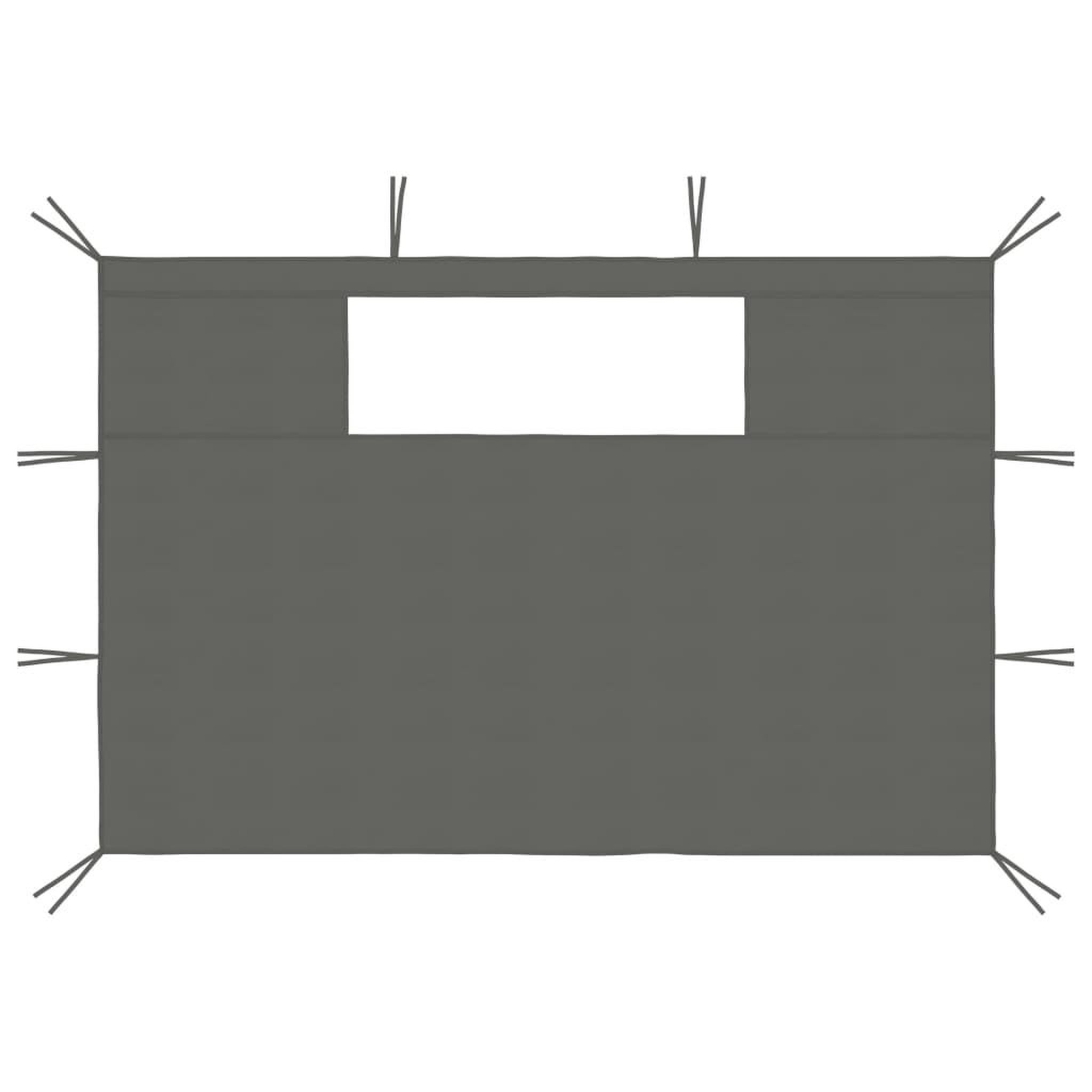 Voir la diapositive 2 : VIDAXL Parois laterales de belvedere avec fenetres 2 pcs Anthracite