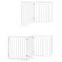 Voir la diapositive 6 : VIDAXL Barriere pour chien porte pliable 6panneaux blanc bois peuplier