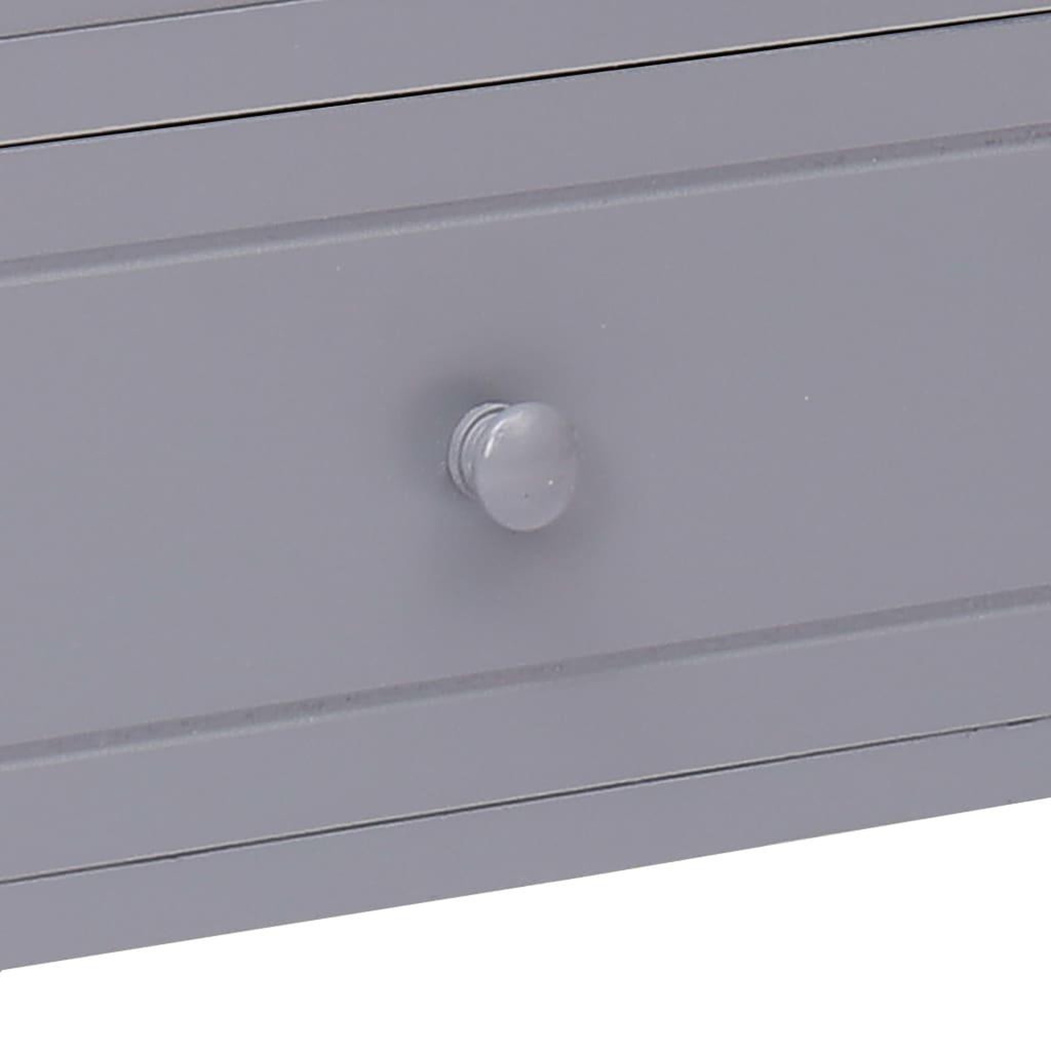 Voir la diapositive 5 : VIDAXL Meuble TV Gris 115x30x40 cm Bois de Paulownia