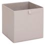 Voir la diapositive 3 : FIVE Lot de 2 boites de rangement LAURIA - L. 31 x l.31 x H. 31 cm - Beige