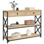 Voir la diapositive 3 : VIDAXL Table console chêne sonoma 100x28x75 cm bois d ingénierie