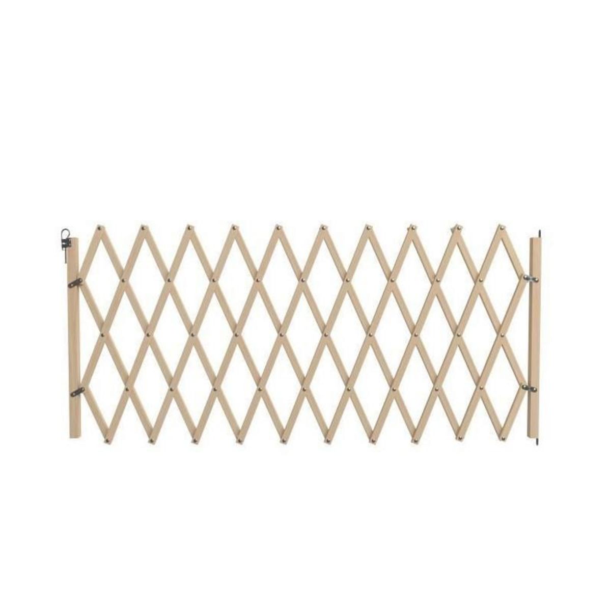 CENTRALE BRICO Barrière Stopmax, en bois brut, extensible à 230cm