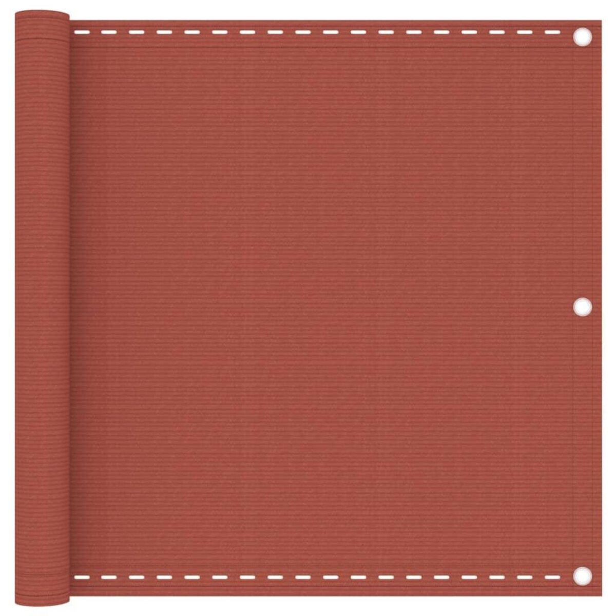 VIDAXL Ecran de balcon Terre cuite 90x400 cm PEHD