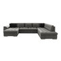 Voir la diapositive 5 : BEST MOBILIER Chuck - canapé panoramique xxl - convertible avec coffre - 7 places - droit