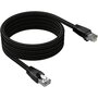 Voir la diapositive 2 : ADEQWAT Câble Ethernet 3M Droit CAT8 noir